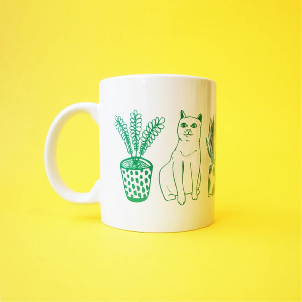 Able & Game: Mug - Cats and Plants