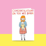 Able & Game: Greeting Card - Congratulations On Yer Wee Bairn