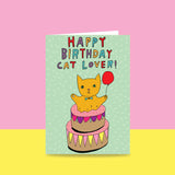 Able & Game: Birthday Card - Happy Birthday Cat Lover