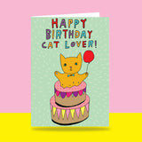 Able & Game: Birthday Card - Happy Birthday Cat Lover