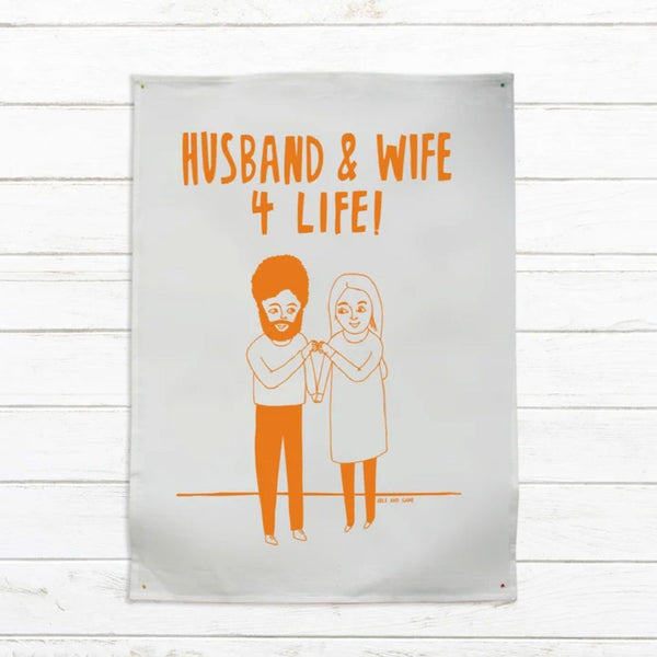 Able & Game: Tea Towel - Husband and Wife 4 Life