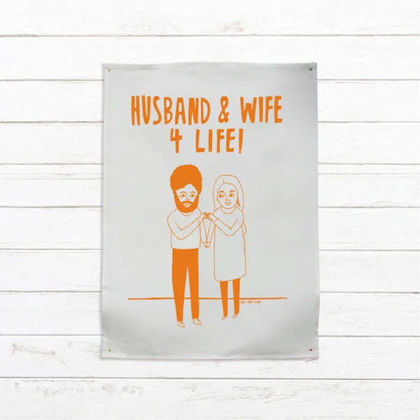 Able & Game: Tea Towel - Husband and Wife 4 Life