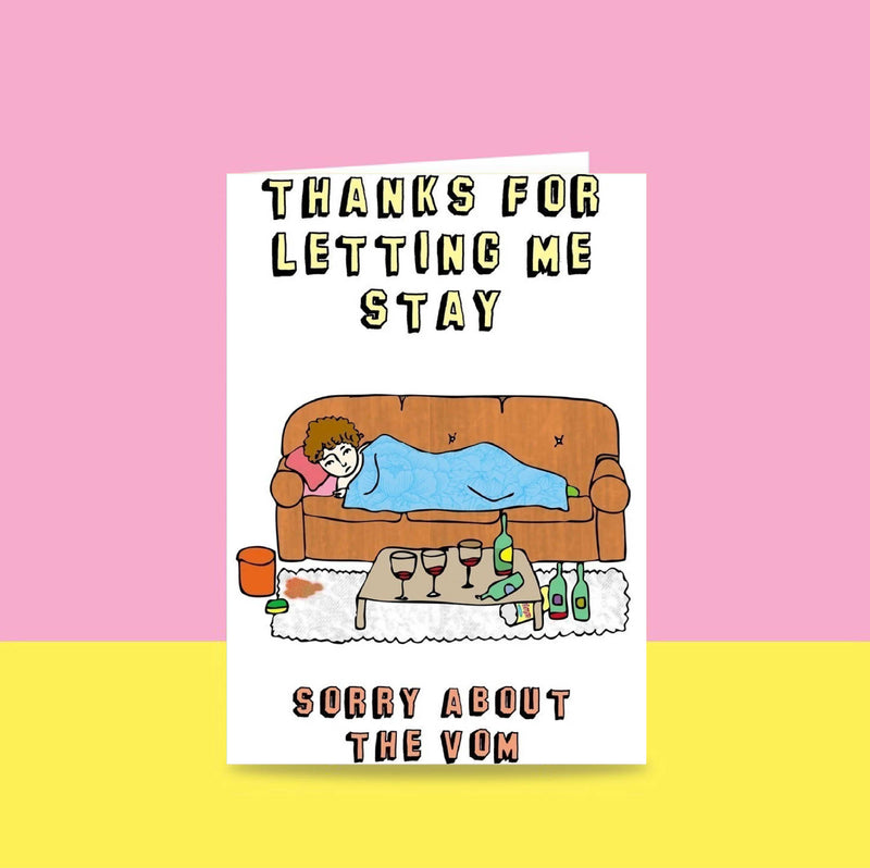 Able & Game: Greeting Card - Sorry About The Vom