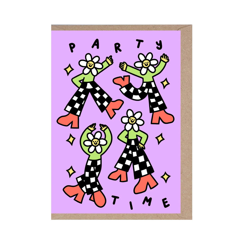 Rumble Cards: Party Time - Birthday Card - Fun - Disco - Greeting Card