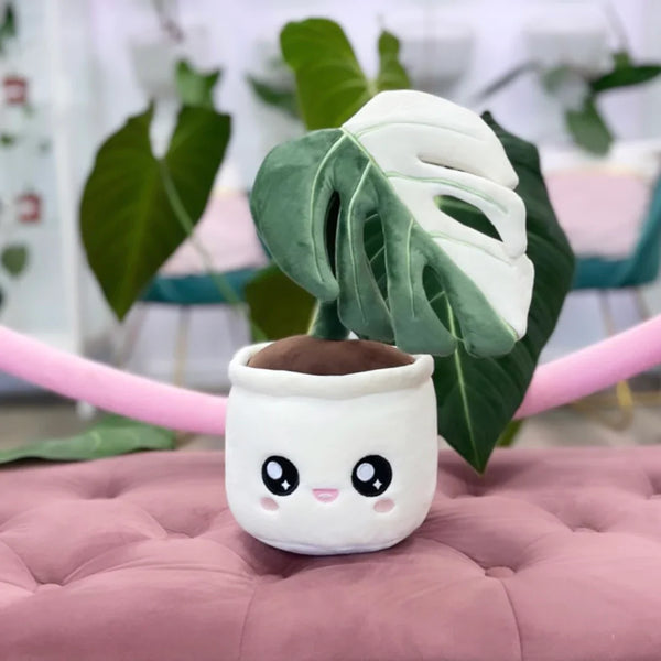 Blushiez: Monstera Deliciosa Albo Variegata Plushie