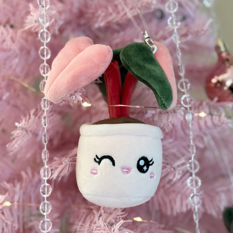 Blushiez: Plush Keychain Pink Princess Philodendron