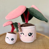 Blushiez: Plush Keychain Pink Princess Philodendron