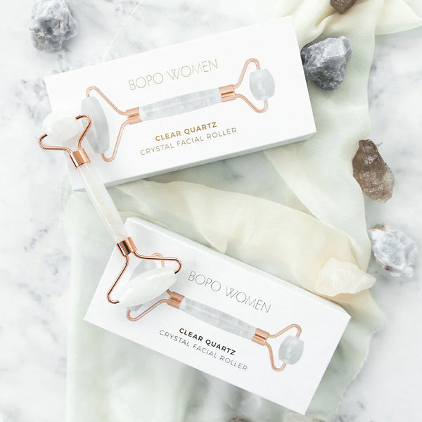 Bopo Women: Facial Roller - Clear Quartz