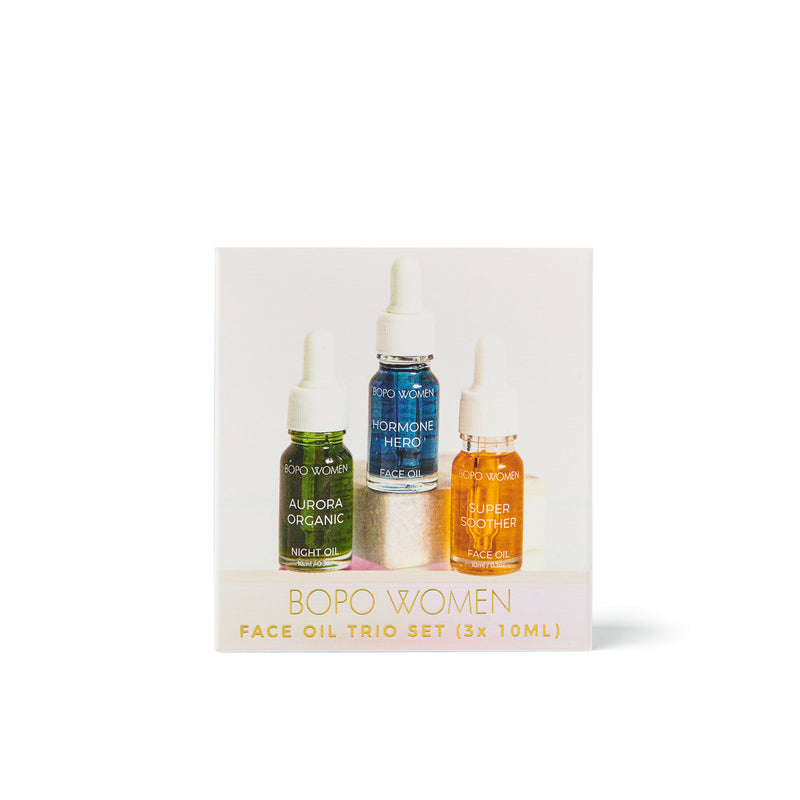 Bopo Women: Mini Face Oil Sampler Trio