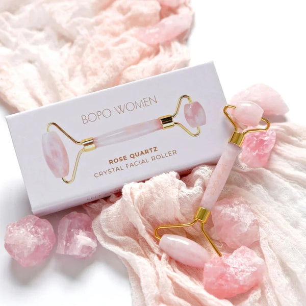 Bopo Women: Facial Roller - Rose Quartz