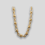 Coo Coo: Ball & Chain Necklace - Gold