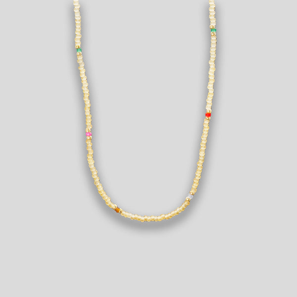 Coo Coo: Bead and Dot Necklace - Yellow