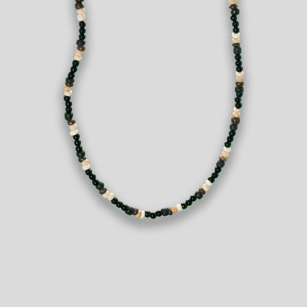 Coo Coo: Bead & Wood Necklace - Black