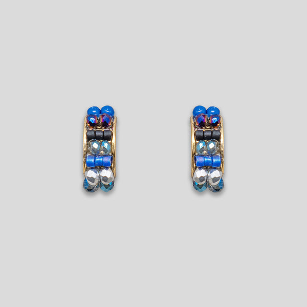 Coo Coo: Coo Coo: Beaded Arch Studs - Grey