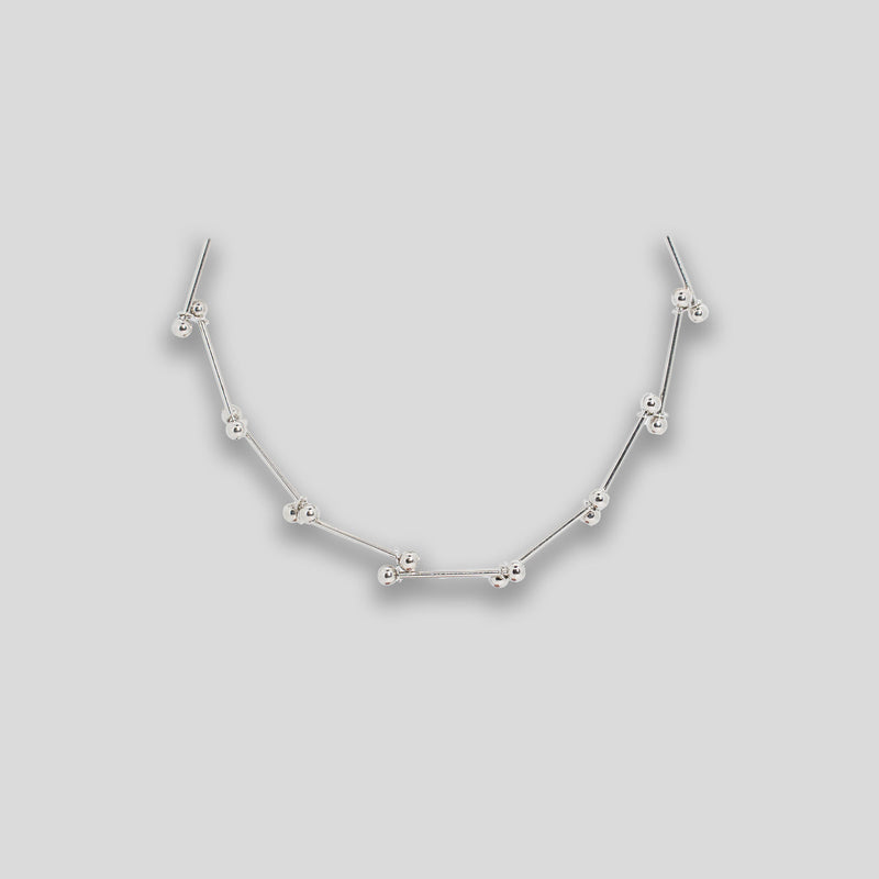 Coo Coo: Coo Coo: Bone Chain Bracelet - Silver