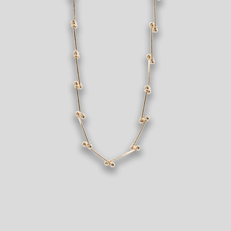 Coo Coo: Coo Coo: Bone Chain Necklace - Gold