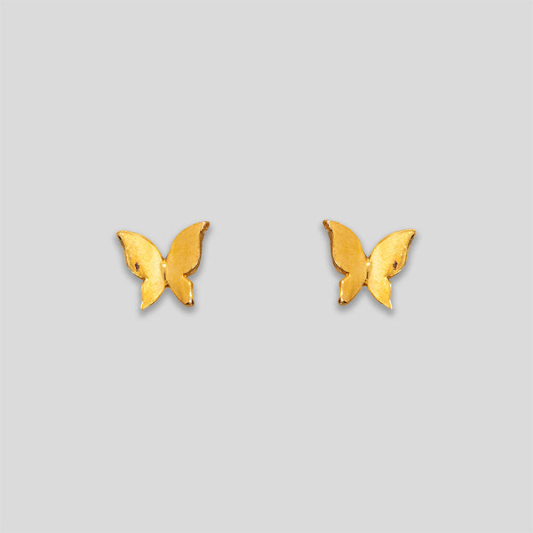 Coo Coo: Coo Coo: Butterfly Studs - Gold