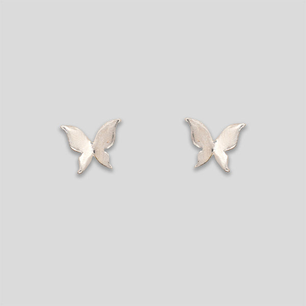 Coo Coo: Coo Coo: Butterfly Studs - Silver