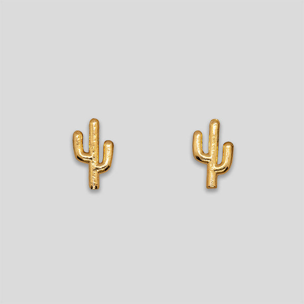 Coo Coo: Cactus Studs - Gold