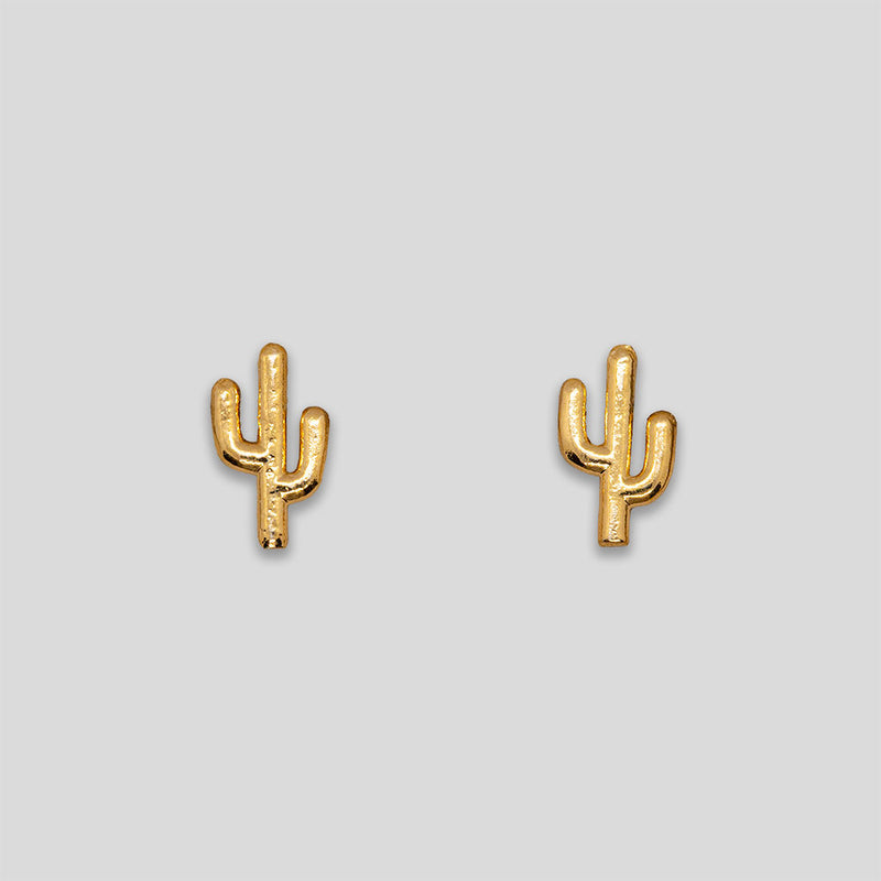 Coo Coo: Coo Coo: Cactus Studs - Gold