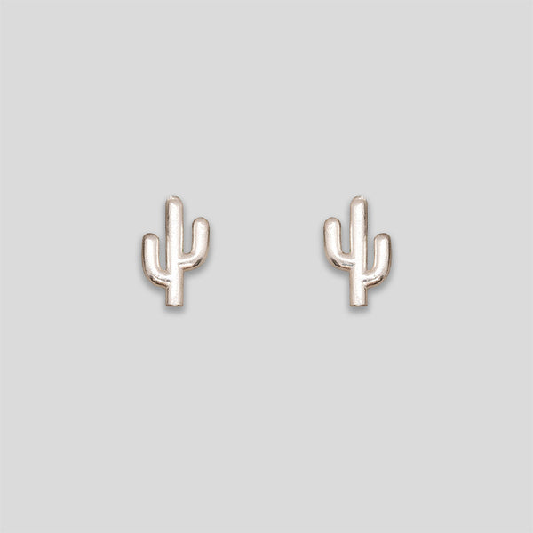 Coo Coo: Coo Coo: Cactus Studs - Silver