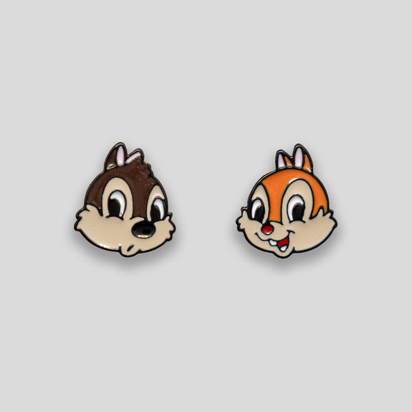 Coo Coo: Coo Coo: Chipmunks Studs - Brown/Cream