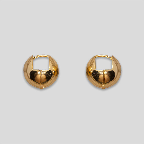 Coo Coo: Coo Coo: Chunky Small Hoops - Gold