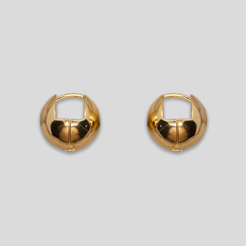 Coo Coo: Coo Coo: Chunky Small Hoops - Gold