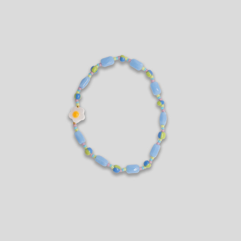 Coo Coo: Coo Coo: Eggflower Beaded Bracelet - Blue