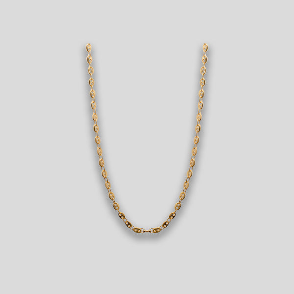 Coo Coo: Coo Coo: Fine Button Chain Necklace - Gold