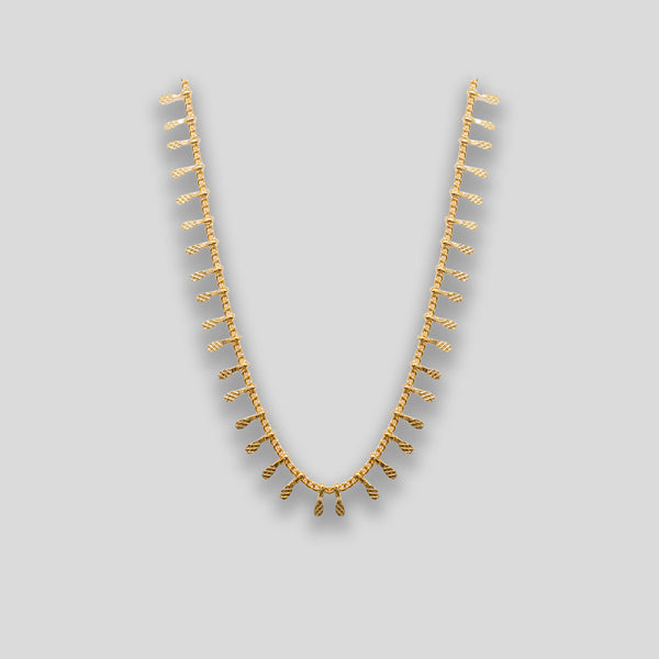 Coo Coo: Fine Tab Necklace - Gold