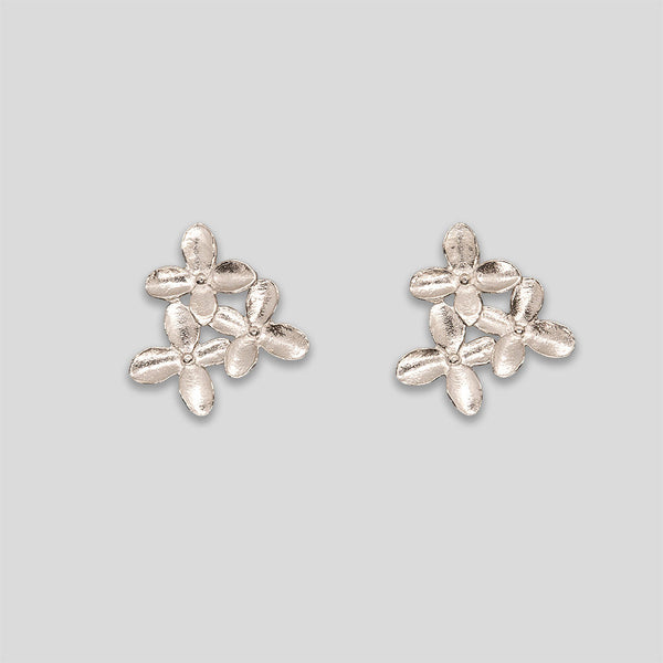 Coo Coo: Flower Cluster Studs - Silver