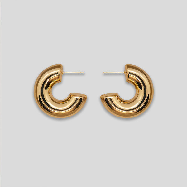 Coo Coo: Large Thick Hoops - Gold