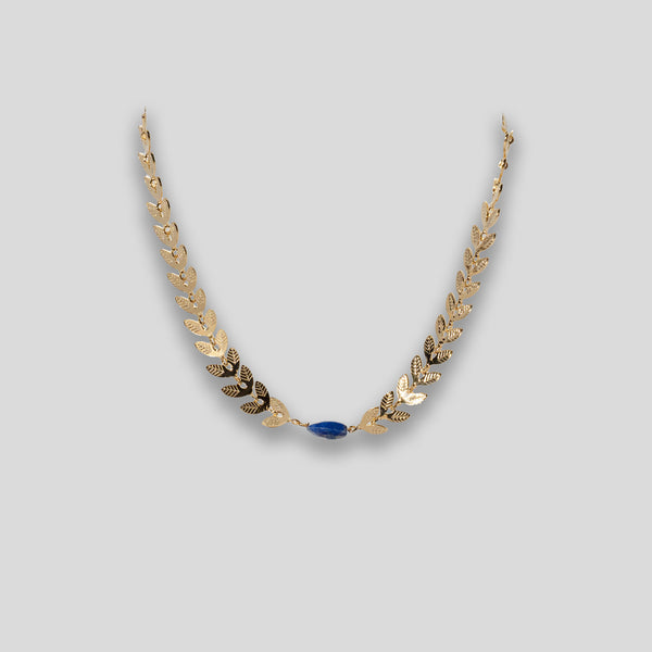 Coo Coo: Laurel Leaf Bracelet - Gold/Blue