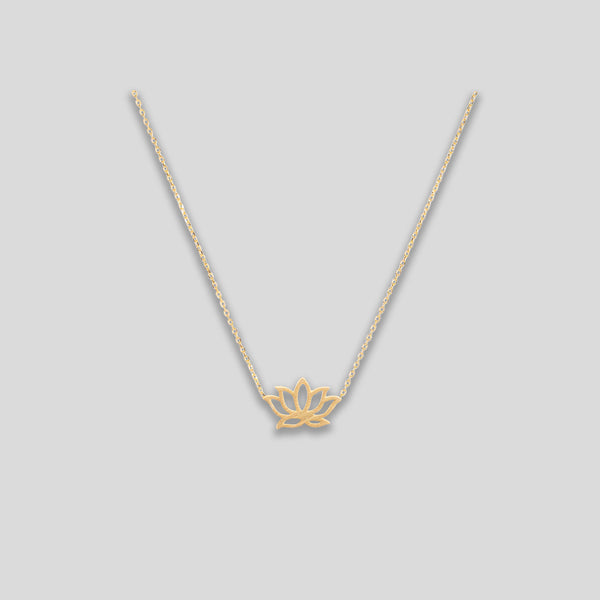 Coo Coo: Lotus Charm Necklace - Gold