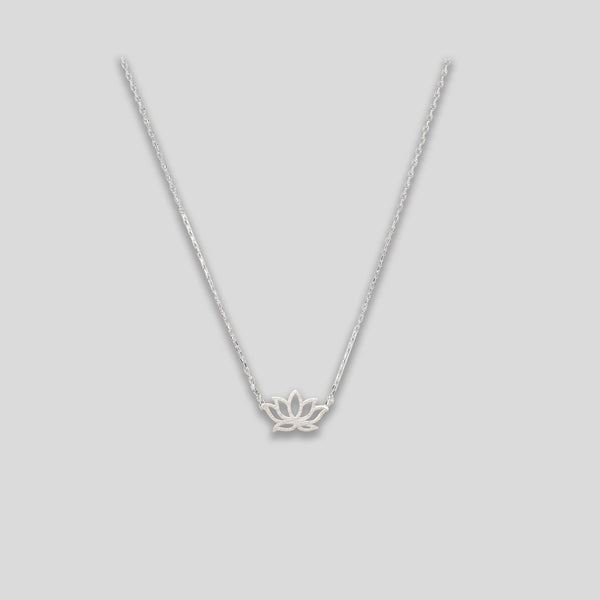 Coo Coo: Lotus Charm Necklace - Silver