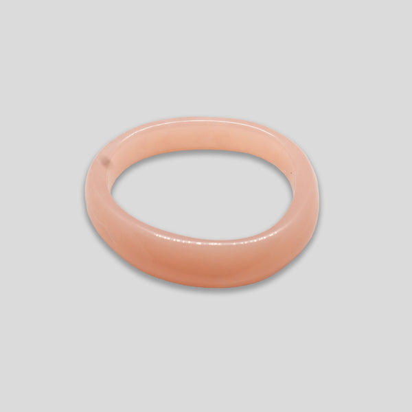 Coo Coo: Coo Coo: Medium Irregular Resin Bangle - Pink