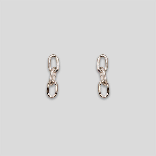 Coo Coo: Coo Coo: Mini Chain Studs - Silver