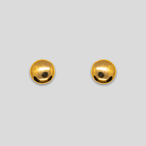 Coo Coo: Mini Circle Button Studs - Gold