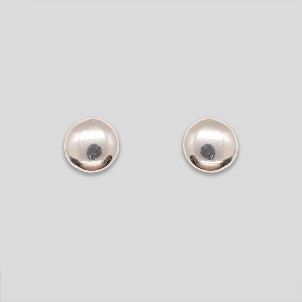 Coo Coo: Mini Circle Button Studs - Silver