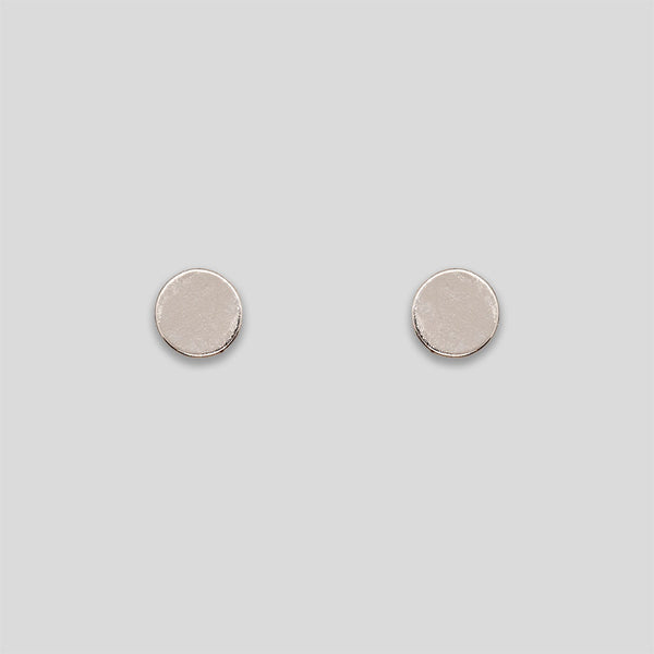 Coo Coo: Mini Flat Circle Studs - Silver