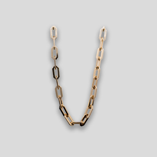 Coo Coo: Coo Coo: Octagonal Chain Necklace - Gold