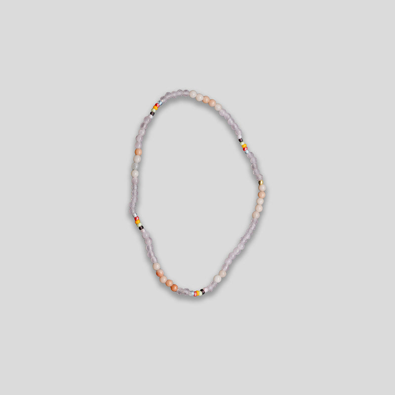 Coo Coo: Coo Coo: Rainbow Dot Beaded Bracelet - Pink