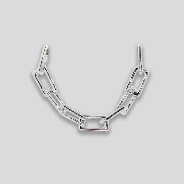 Coo Coo: Rectangular Chain Bracelet - Silver