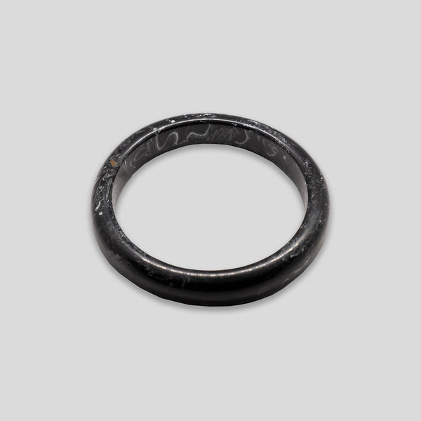 Coo Coo: Coo Coo: Rounded Circle Resin Bangle - Black Mix