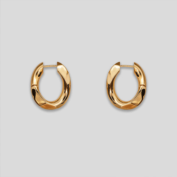 Coo Coo: Coo Coo: Segment Oval Hoops - Gold