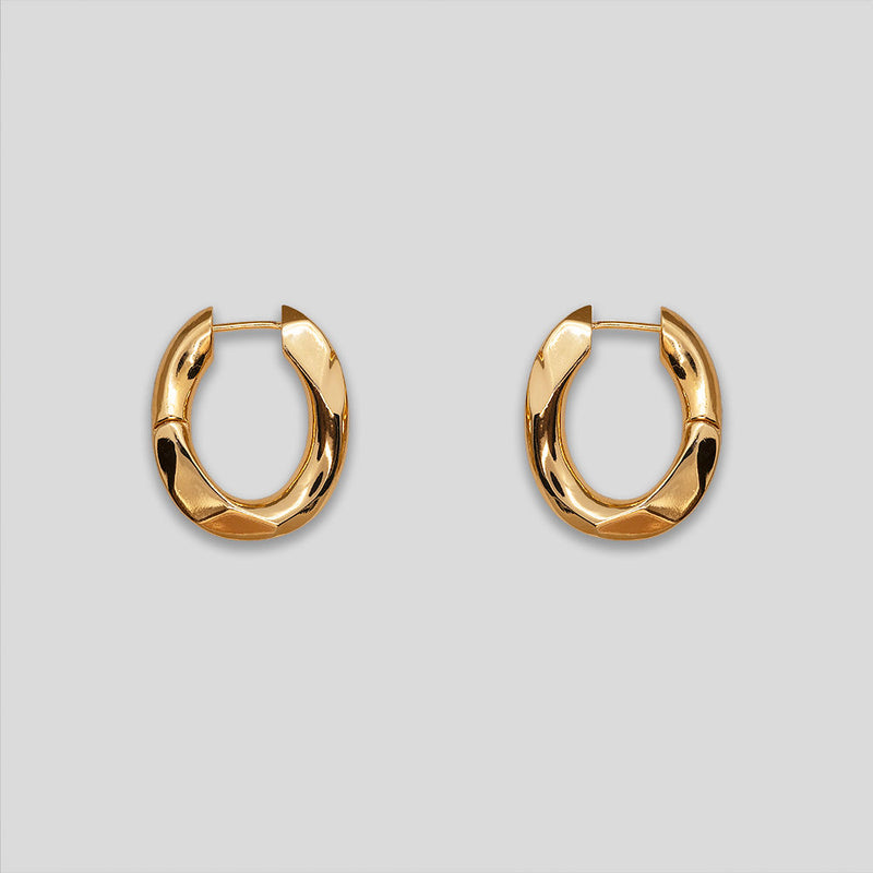 Coo Coo: Coo Coo: Segment Oval Hoops - Gold