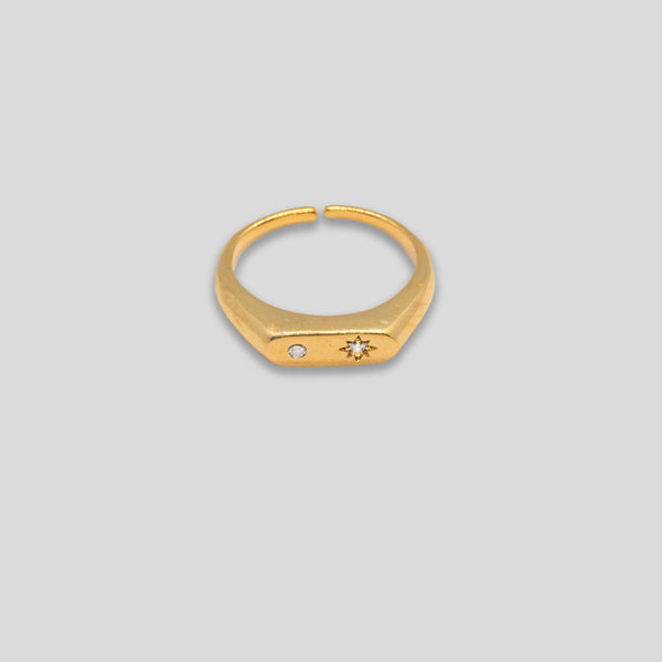 Coo Coo: Coo Coo: Starry Cygnet Ring - Gold