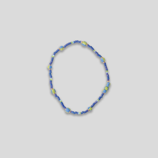 Coo Coo: Coo Coo: Stripe Beaded Bracelet - Blue