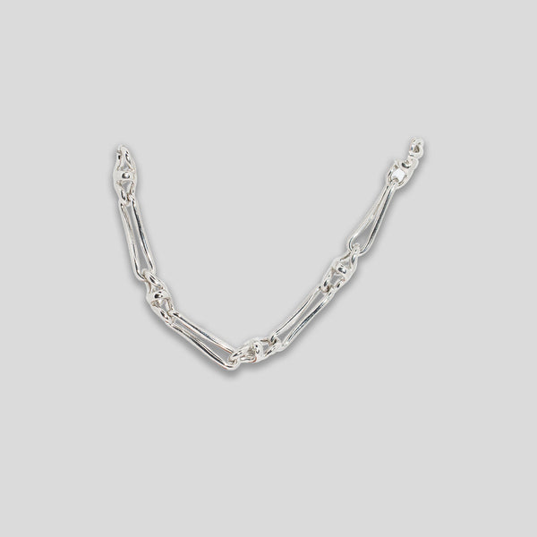 Coo Coo: Coo Coo: Twisted Link Bracelet - Silver